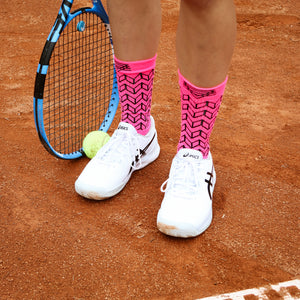 Splends Tennissocke Kick Serve Pink
