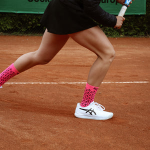 Splends Tennissocke Kick Serve Pink